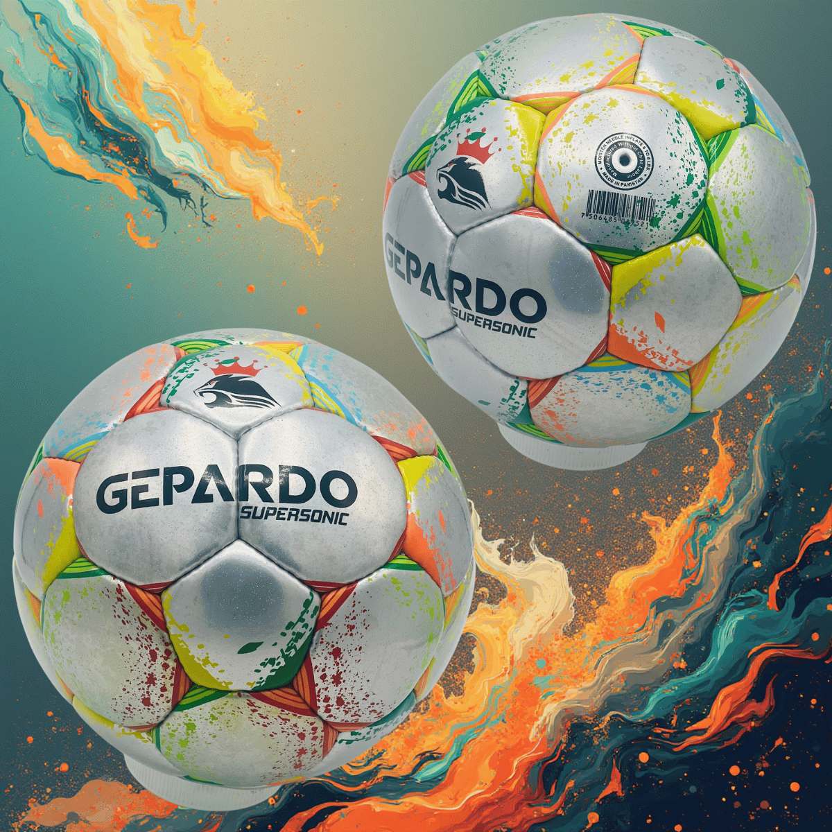 GEPARDO Crystal Grey Premium Football / Soccer Ball – Size 5 Professional Ball Limited Edition - Image 3