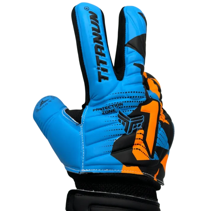 GEPARDO Professional Goalkeeper Gloves – Match & Training Soccer Gloves (Blue & black)