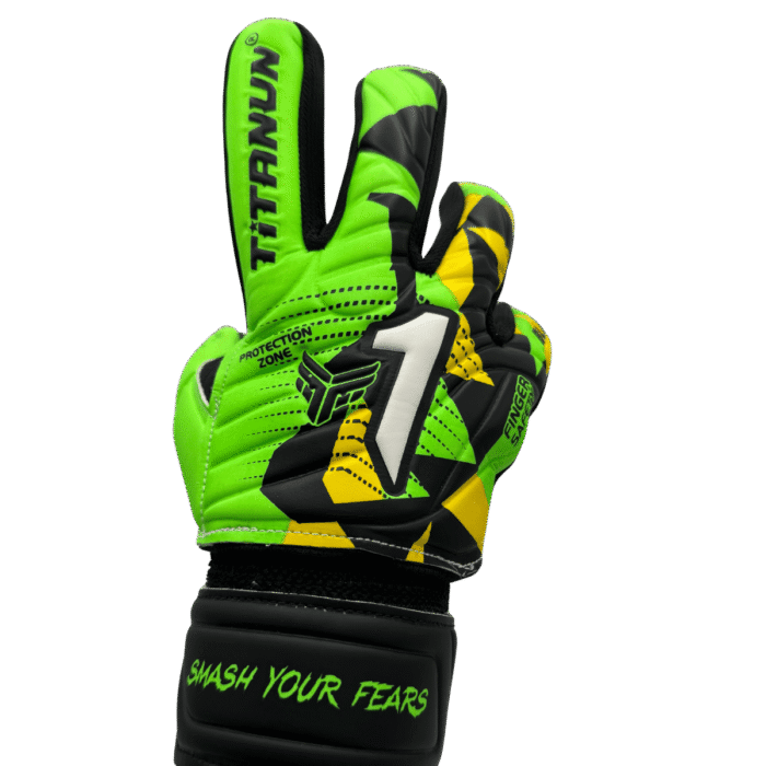 GEPARDO Professional Goalkeeper Gloves – Match & Training Soccer Gloves (Black & Neon Green)