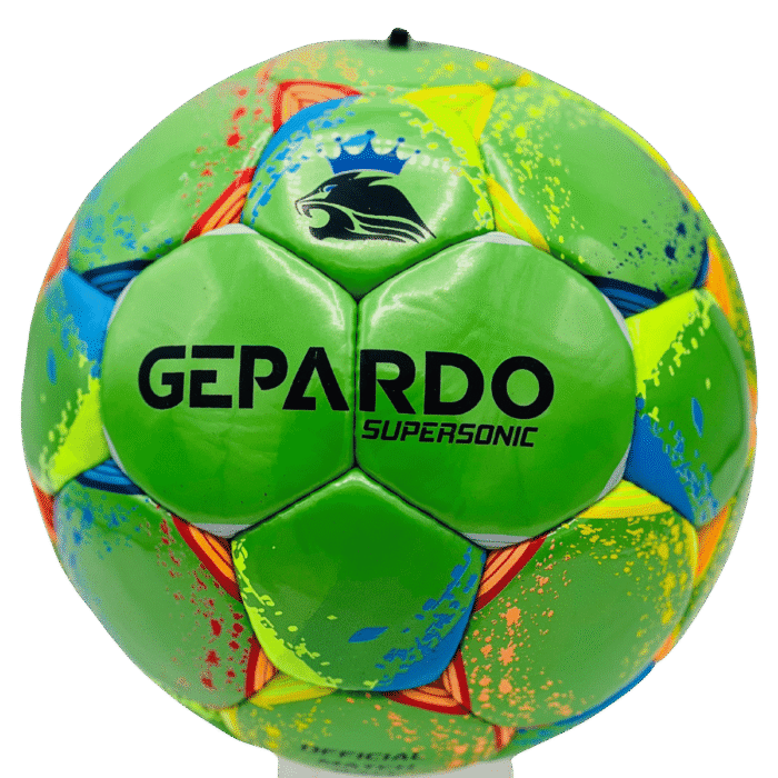 GEPARDO Green Premium Football / Soccer Ball – Size 5 Professional Hand stitched Ball Limited Edition