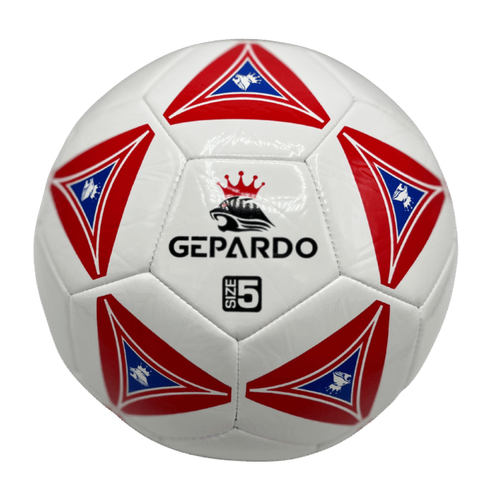 GEPARDO White-Red Premium Football / Soccer Ball – Size 5 Professional Ball