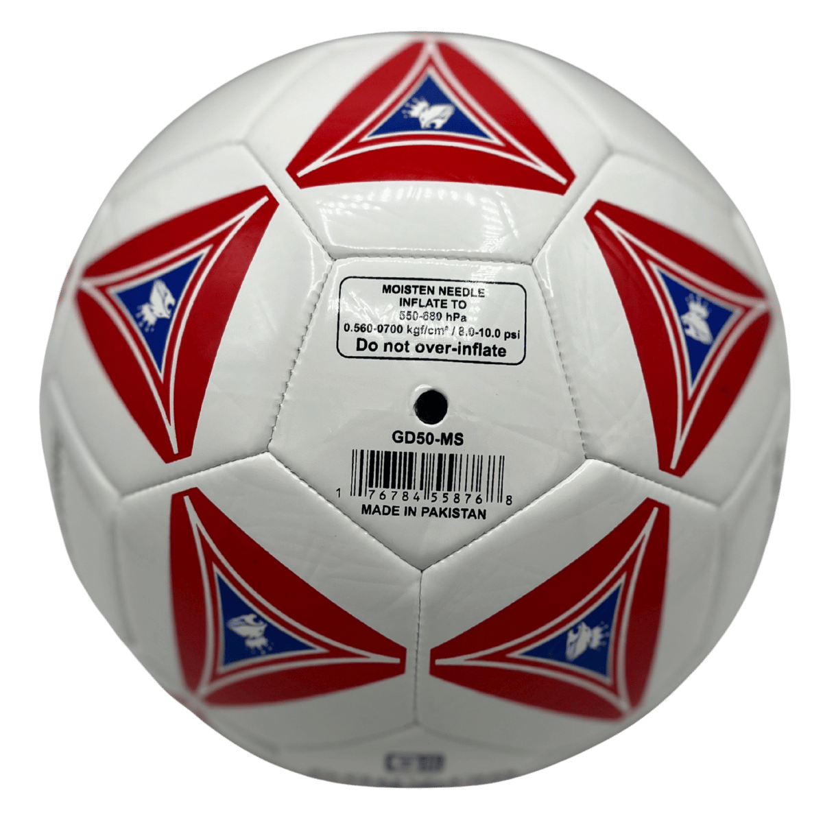 GEPARDO White-Red Premium Football / Soccer Ball – Size 5 Professional Ball - Image 3