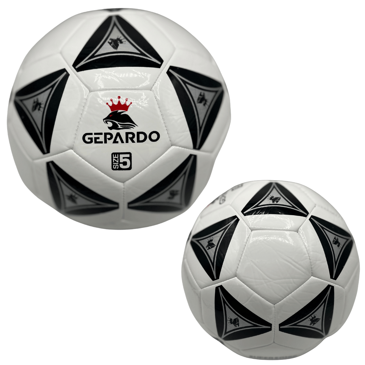 GEPARDO White-black Premium Football / Soccer Ball – Size 5 Professional Ball - Image 2