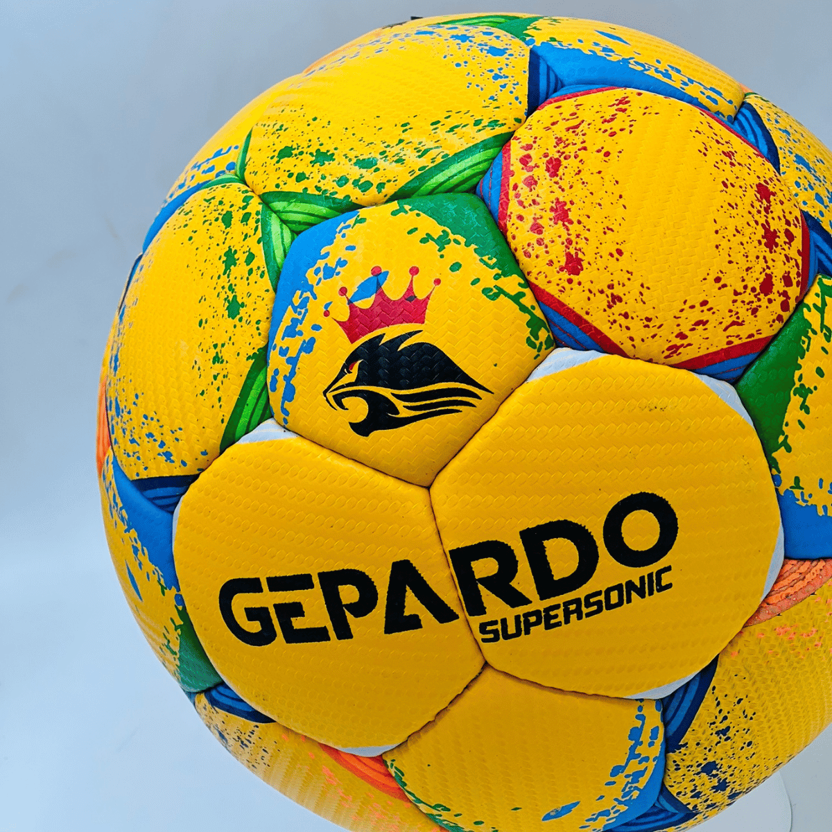 GEPARDO Yellow Premium Football / Soccer Ball – Size 5 Professional Hand stitched Ball Limited Edition - Image 3