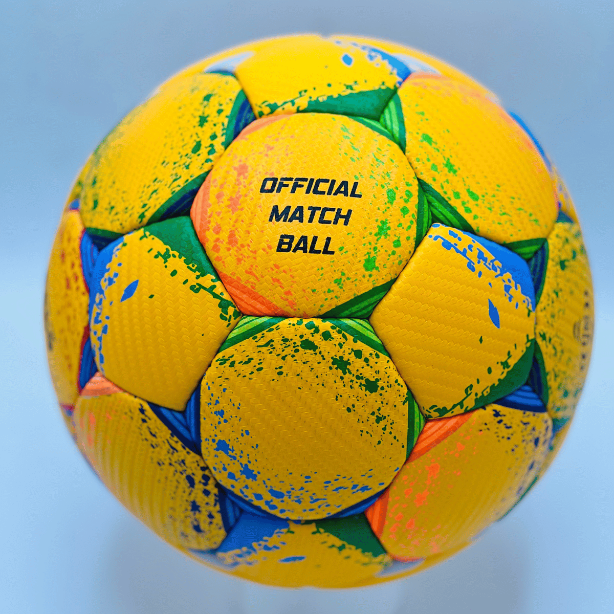 GEPARDO Yellow Premium Football / Soccer Ball – Size 5 Professional Hand stitched Ball Limited Edition - Image 2