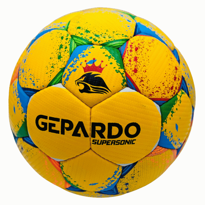 GEPARDO Yellow Premium Football / Soccer Ball – Size 5 Professional Hand stitched Ball Limited Edition