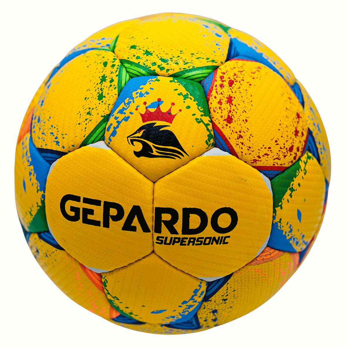 GEPARDO Yellow Premium Football / Soccer Ball – Size 5 Professional Hand stitched Ball Limited Edition