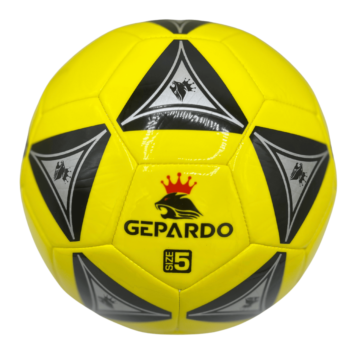 GEPARDO Yellow-Black Premium Football / Soccer Ball – Size 5 Professional Ball