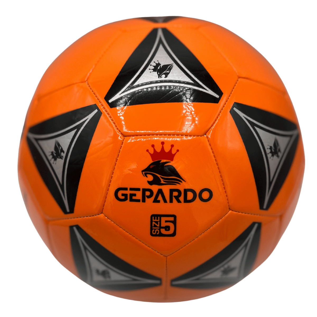 GEPARDO Orange-black Premium Football / Soccer Ball – Size 5 Professional Ball