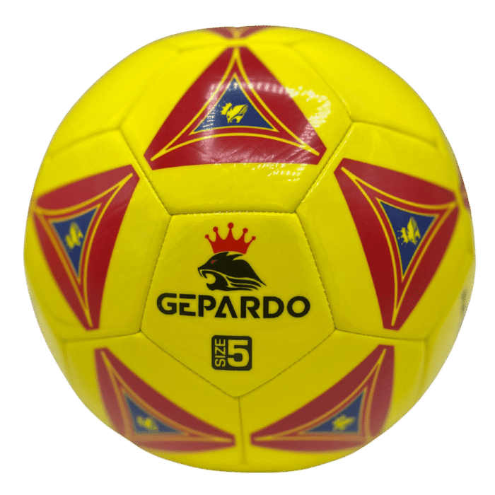 GEPARDO Yellow-Red Premium Football / Soccer Ball – Size 5 Professional Ball